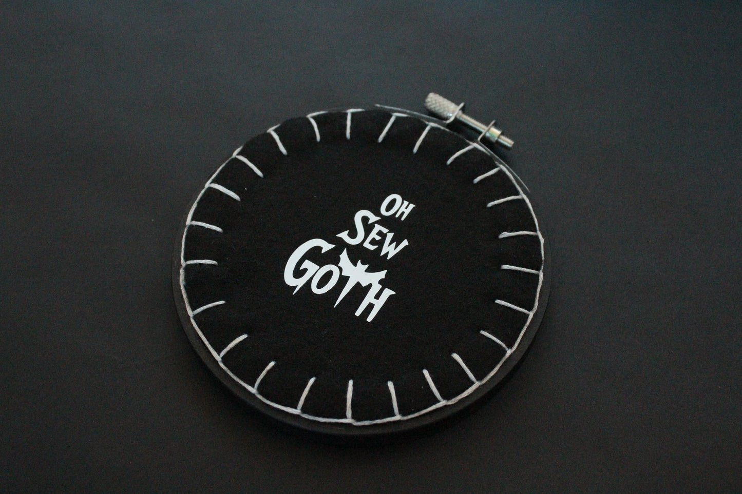 Ghost 'Boo" Embroidery Hoop