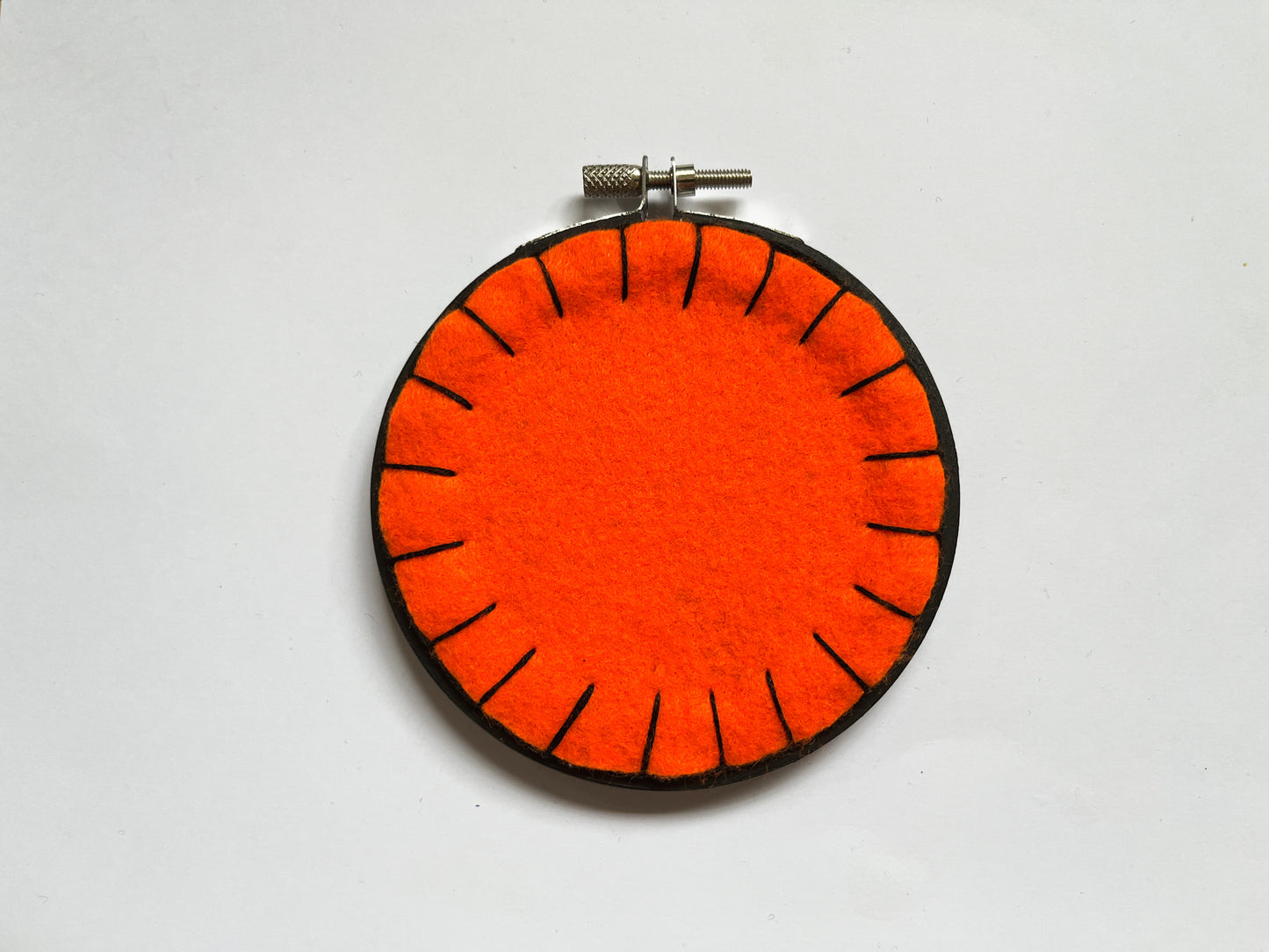 Neon Orange Spiderweb Hoop