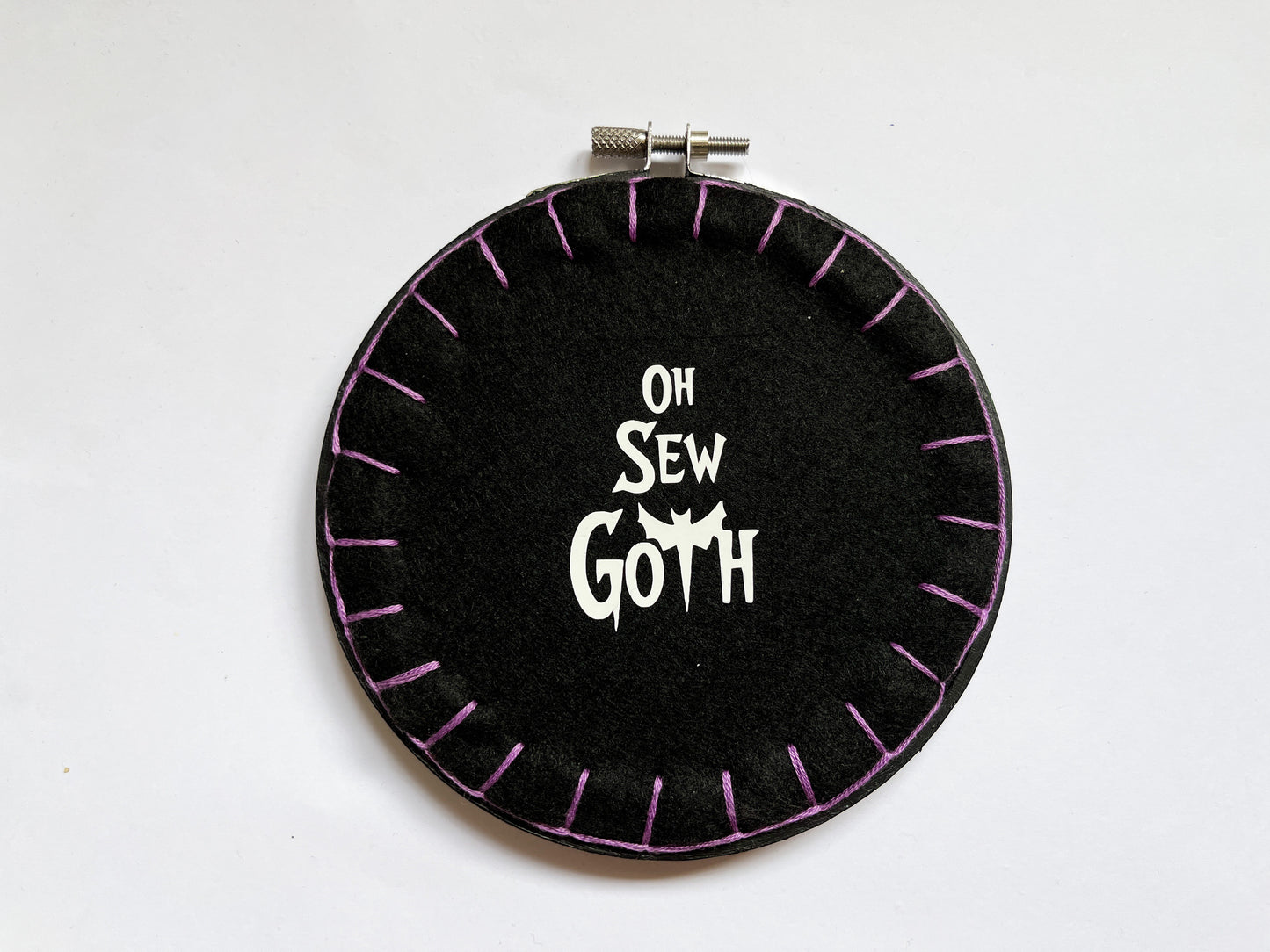 Lantern Ghost Embroidery Hoop