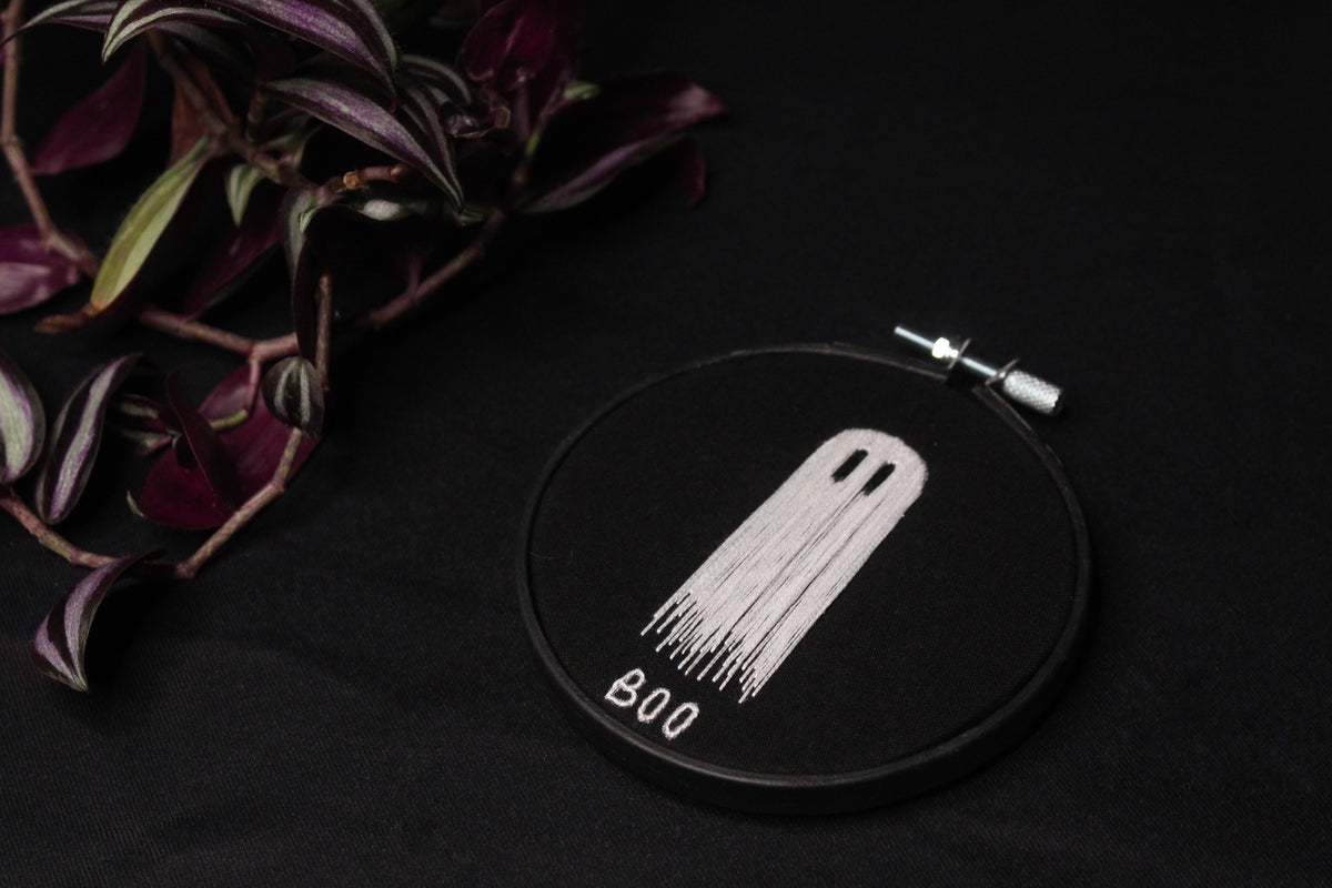 Boo Ghost Embroidery